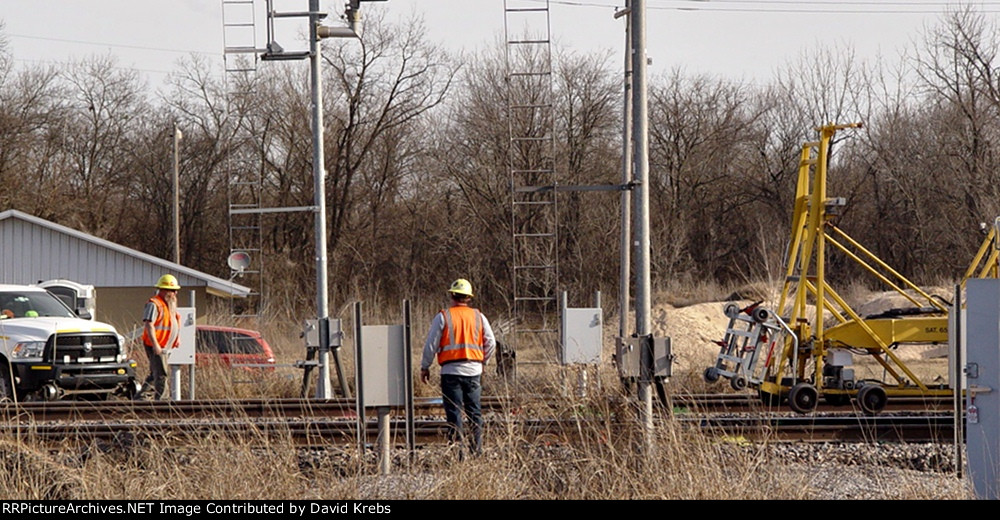 Checking the sensors.